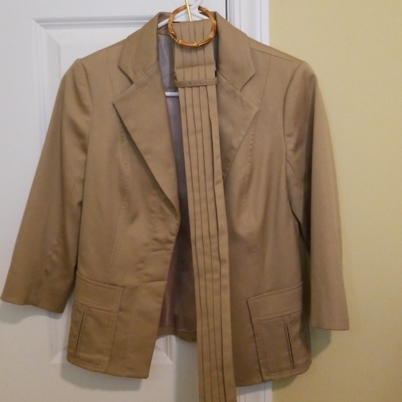 The Limited Jackets & Blazers - The Limited khaki spring jacket, size XS